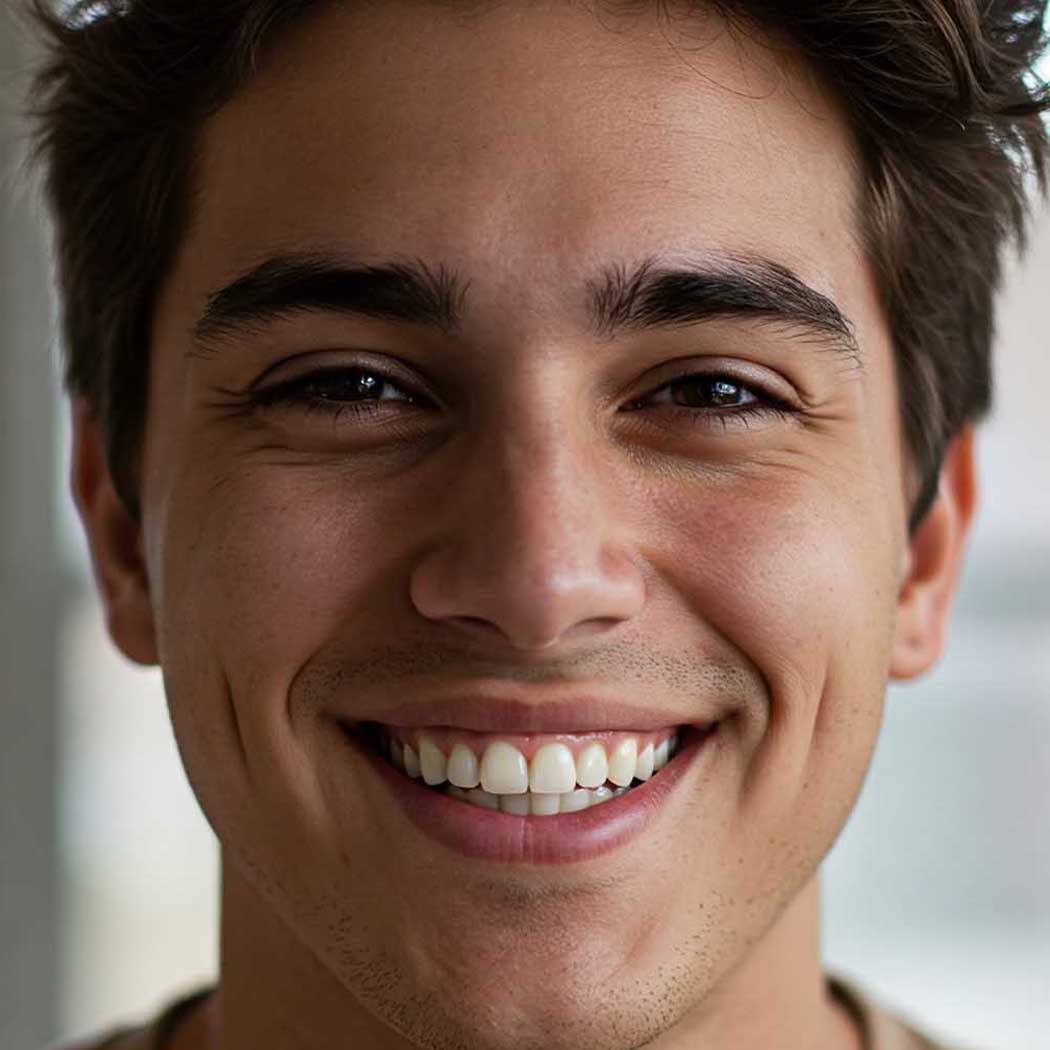 Close-up of a person with a blurred background